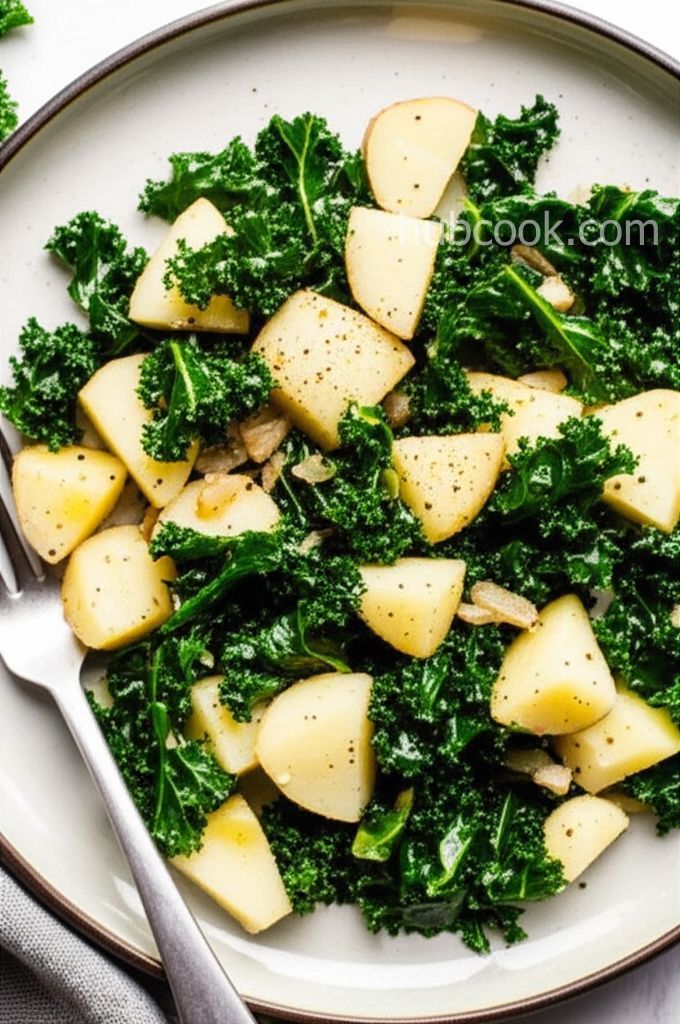 Sauteed Potatoes with Kale