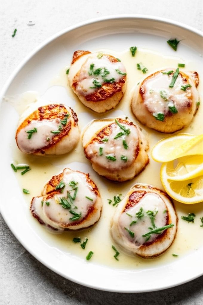 Scallops with White Wine Sauce II