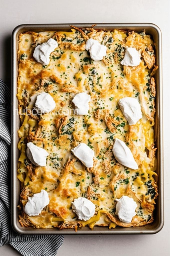 Sheet Pan Chicken Alfredo Lasagna