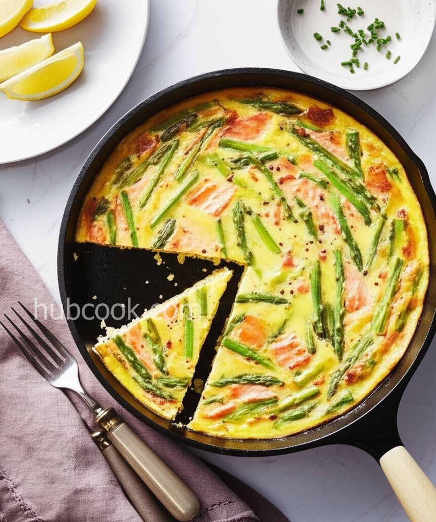 Smoked Salmon-Asparagus Frittata