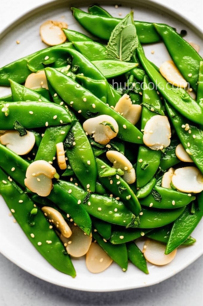 Snow Peas with Water Chestnuts