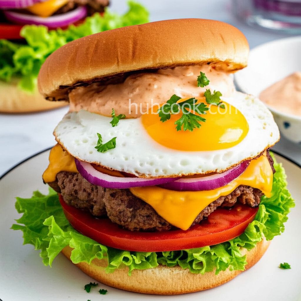 Sunnyside Burger with Chipotle Aioli
