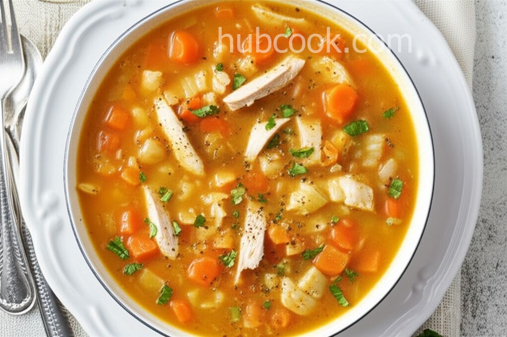 Tarragon Chicken and Rice Soup