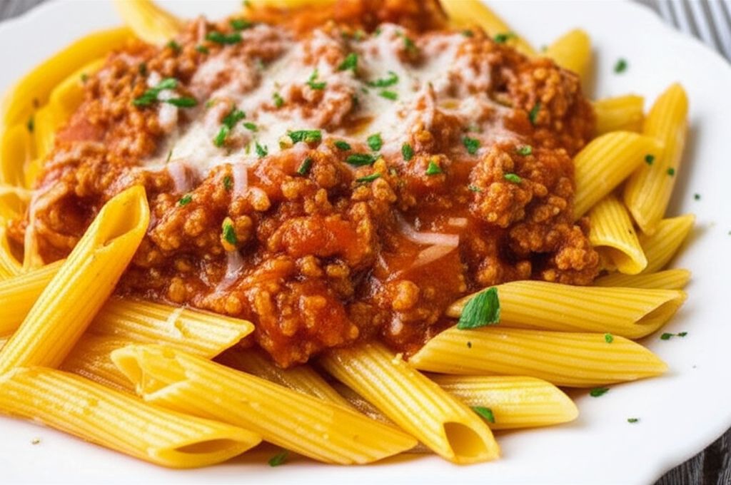 Turkey Bolognese with Penne
