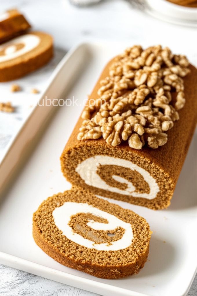 Walnut Pumpkin Roll
