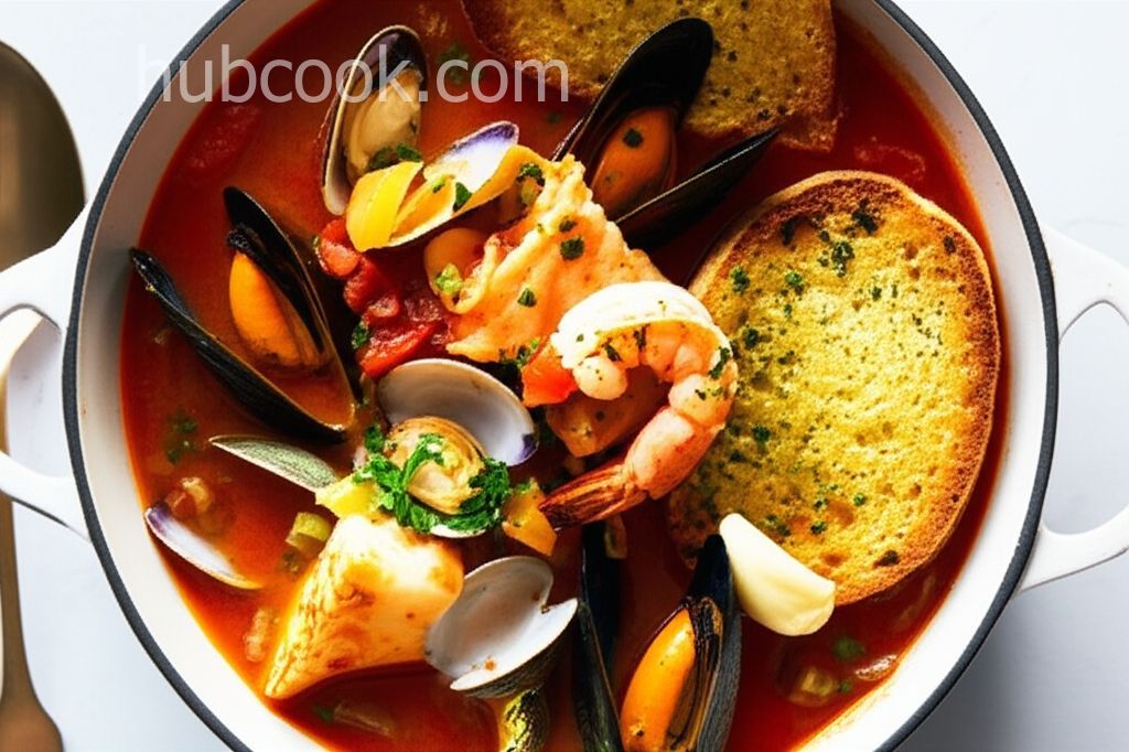 Zuppa di Pesce e Frutti di Mare (Mediterranean Seafood Soup)