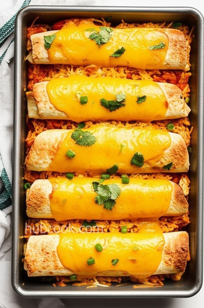 Baked Chicken Chimichangas