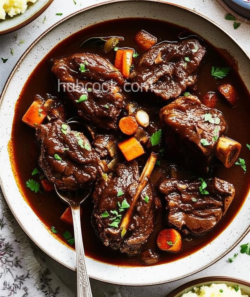Braised Oxtails in Red Wine Sauce