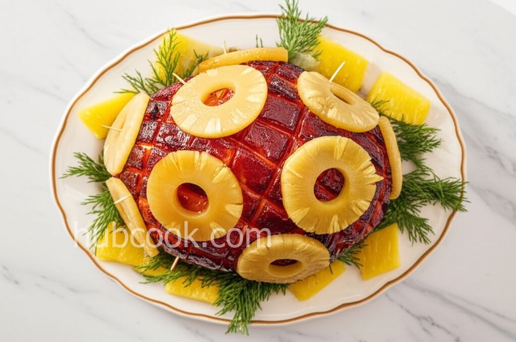 Brown Sugar and Pineapple Glazed Ham