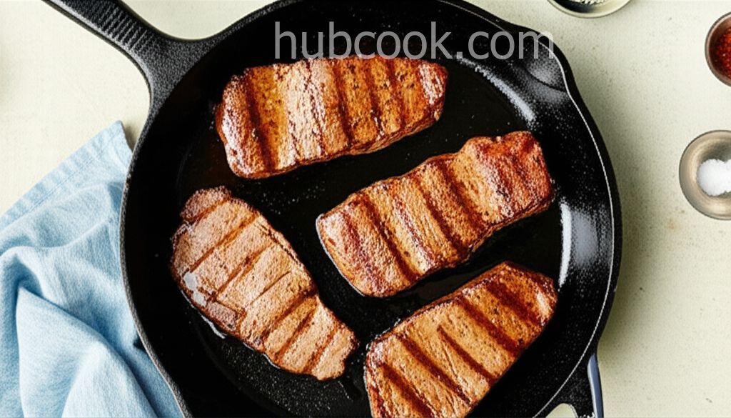 Cast Iron Pan-Seared Steak (Oven-Finished)