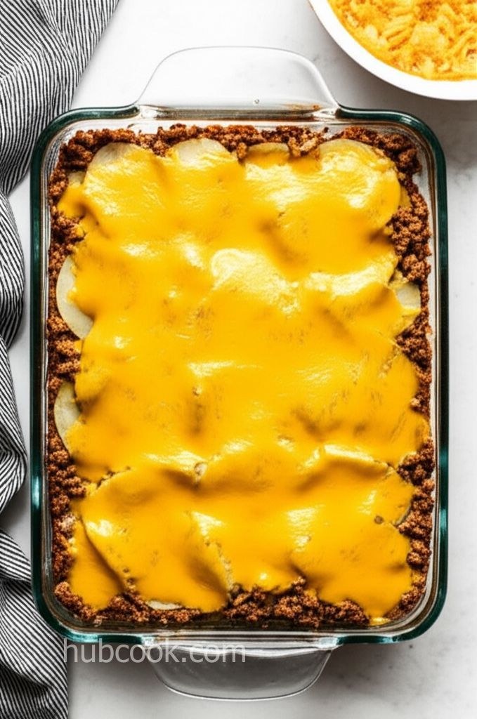 Cheesy Ground Beef and Potatoes