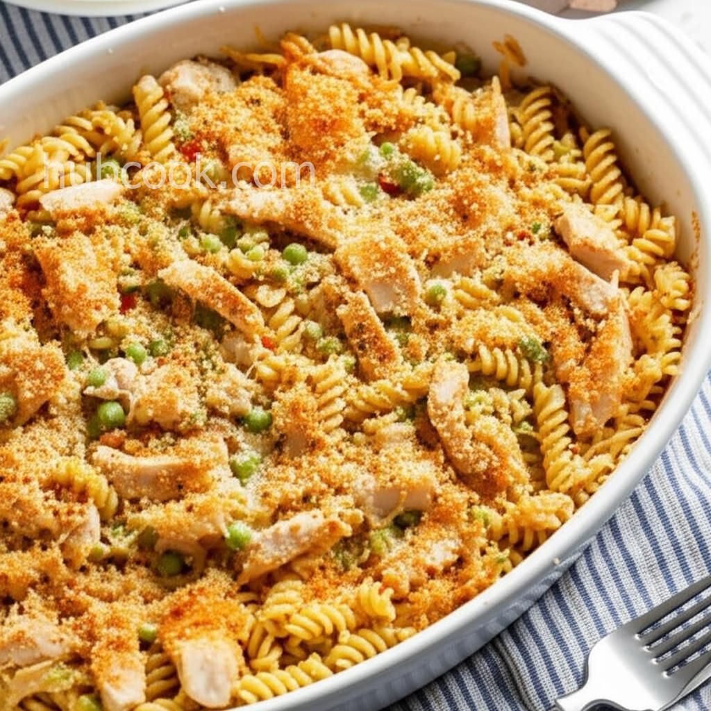 Chicken and Pasta Casserole with Mixed Vegetables