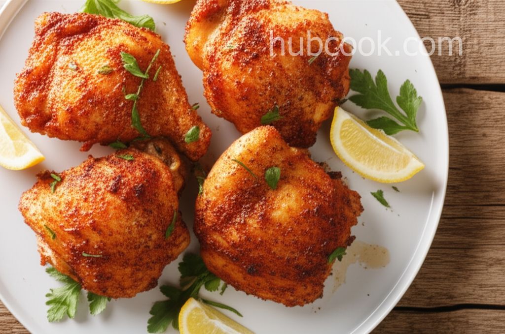 Crispy and Tender Baked Chicken Thighs