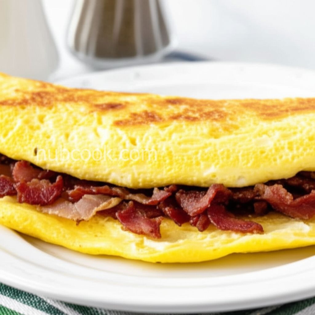 Deluxe Bacon Onion Omelet