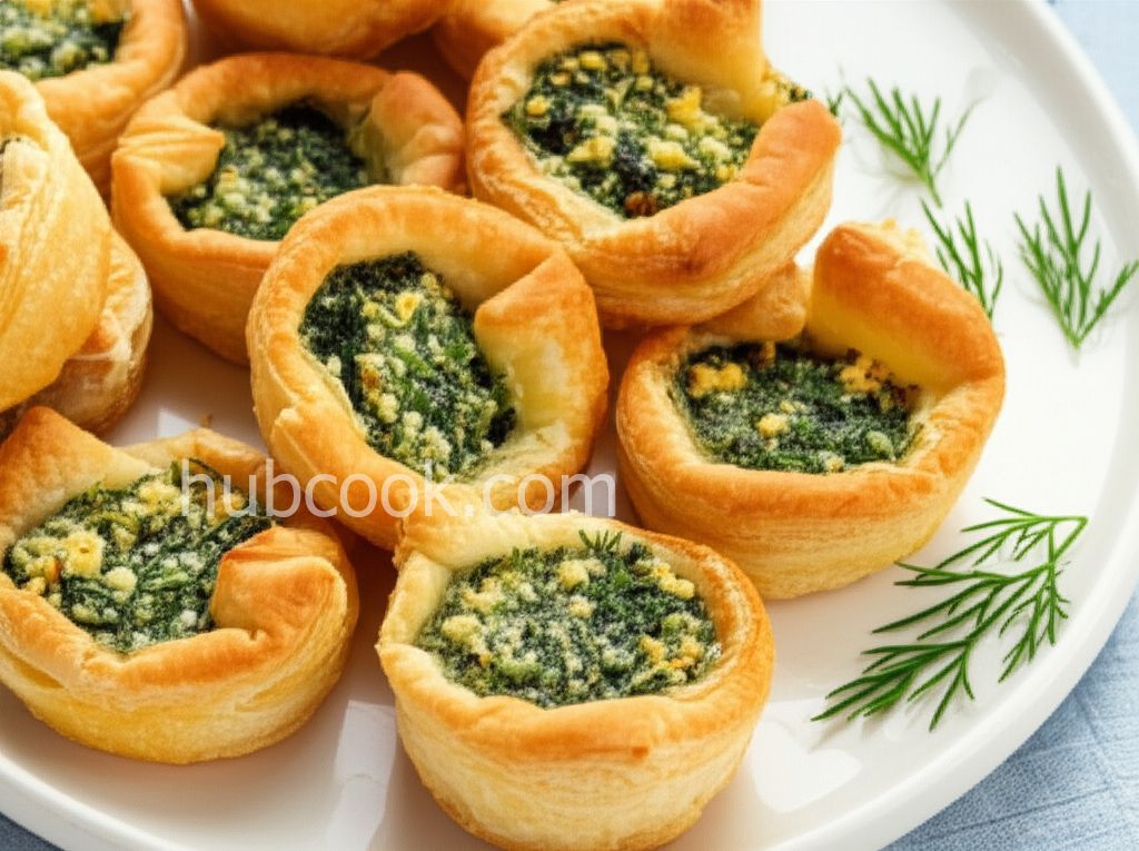 Feta-Spinach Puff Pastry Bites
