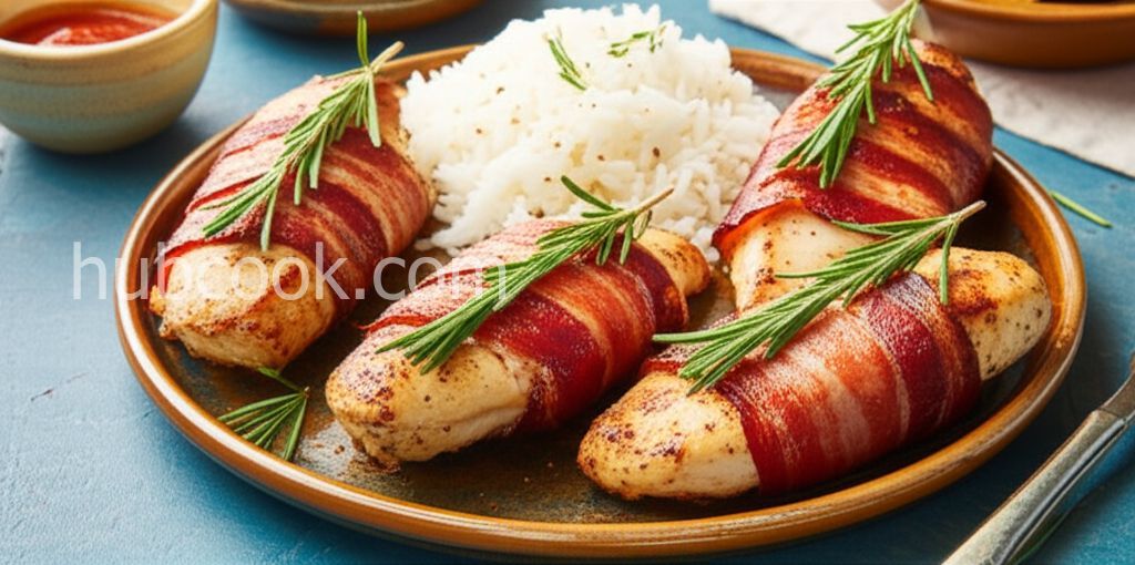 Grilled Chicken with Rosemary and Bacon