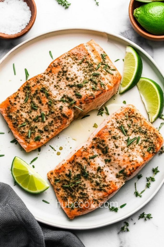 Grilled Salmon Steaks Italian-Style