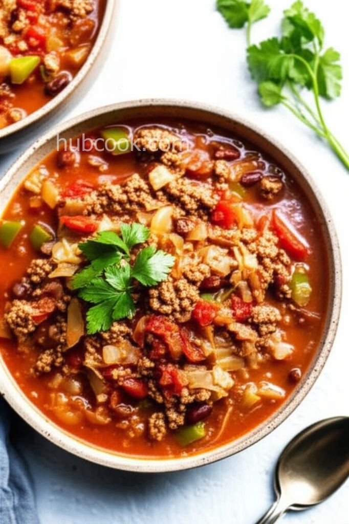 Hamburger Stew with Cabbage