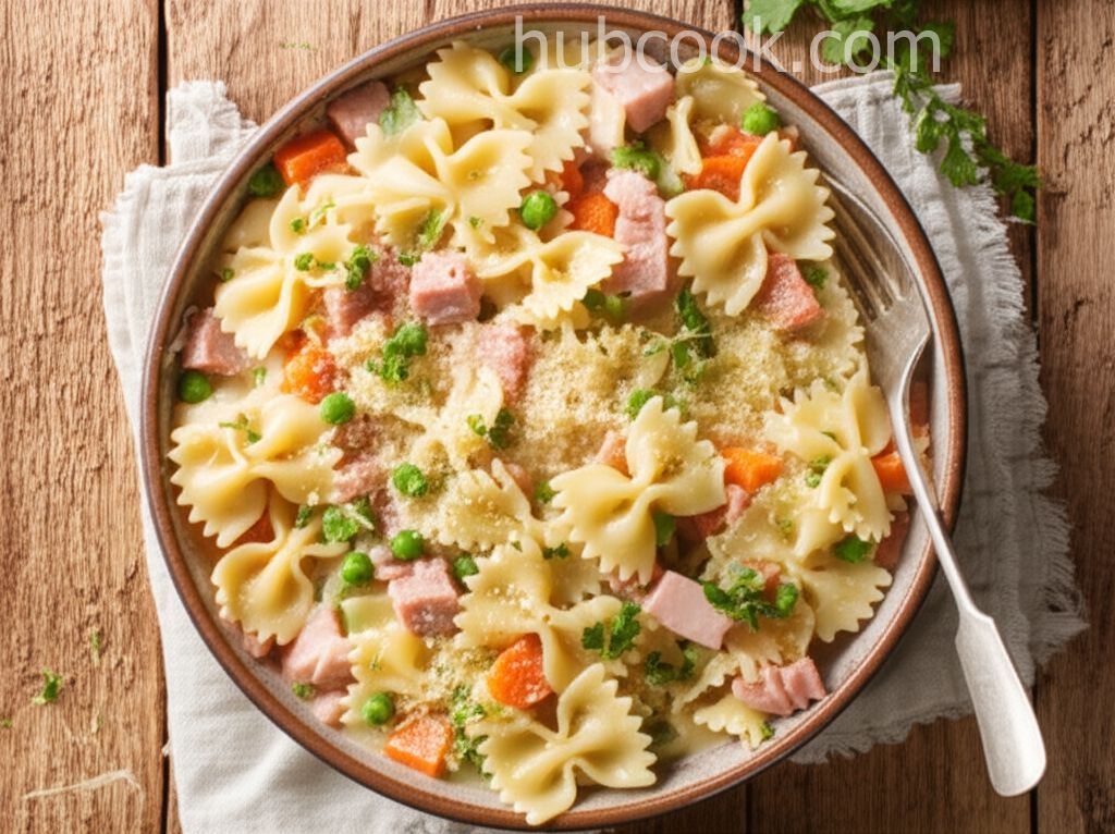 One-Pot Ham and Veggie Pasta