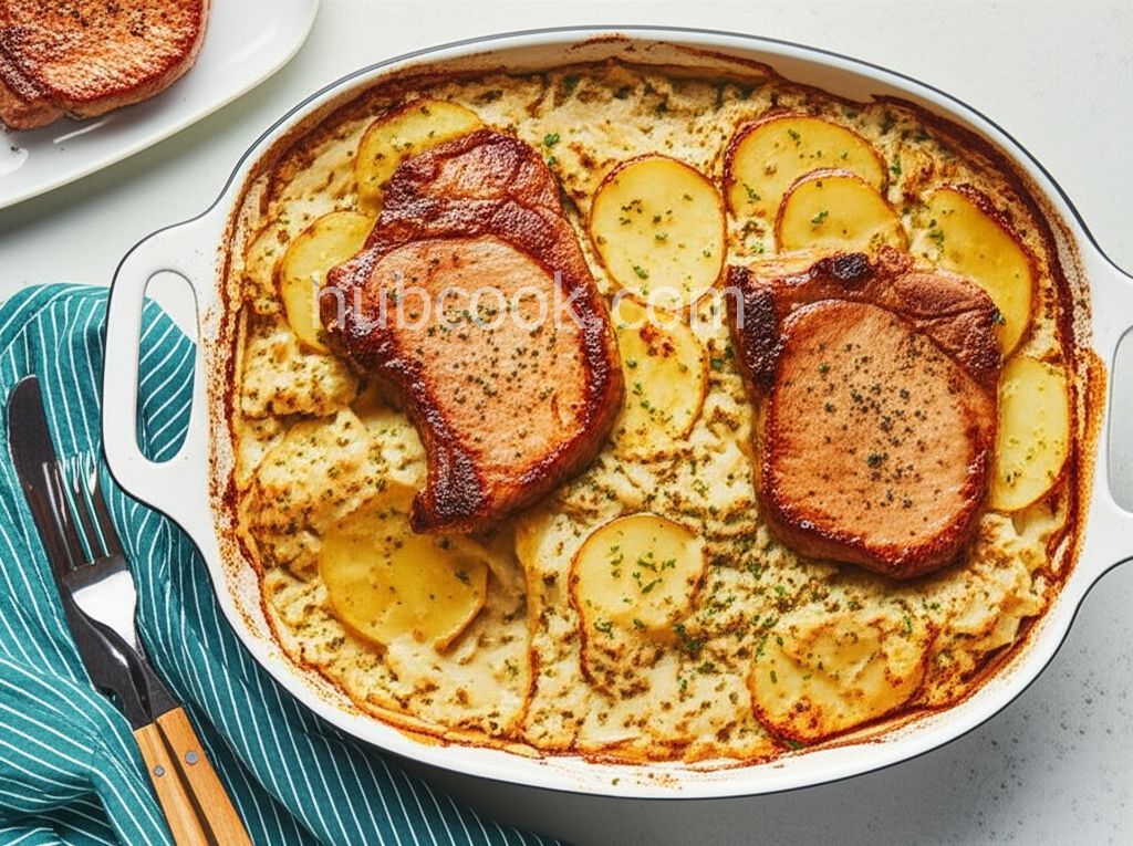 Pork Chop and Cabbage Casserole