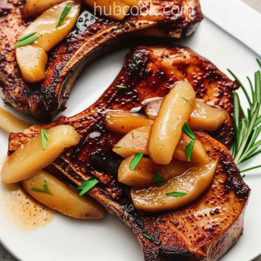 Pork Chops with Apple Cider Glaze
