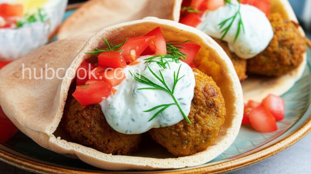 Sean's Falafel and Cucumber Sauce