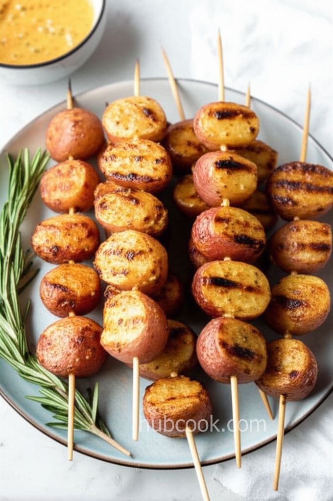Skewered Grilled Potatoes