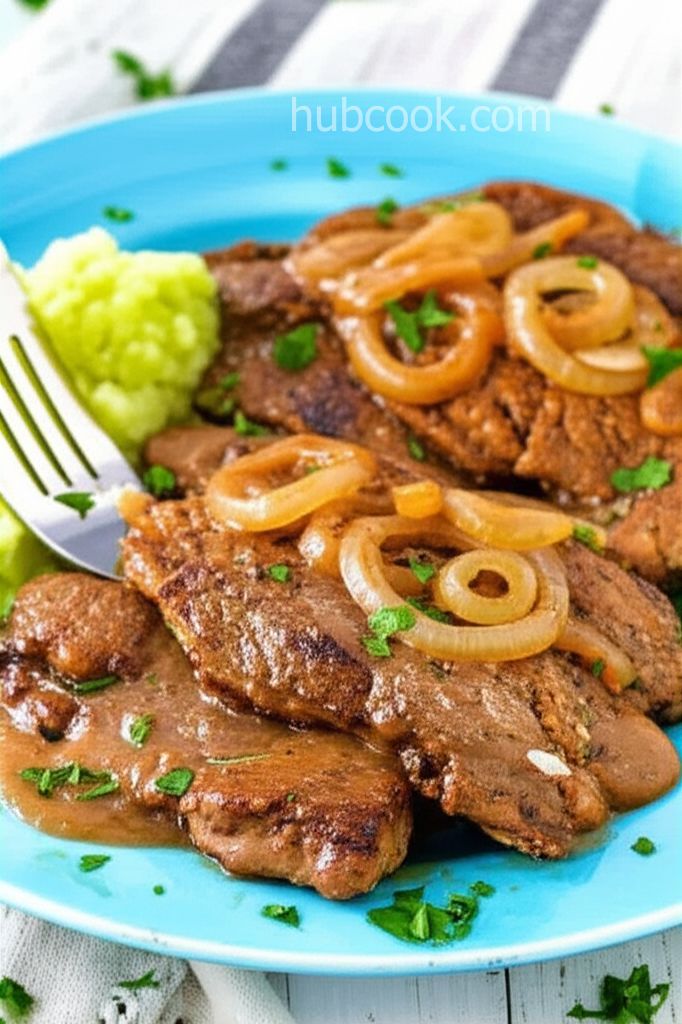 Smothered Round Steak with Gravy