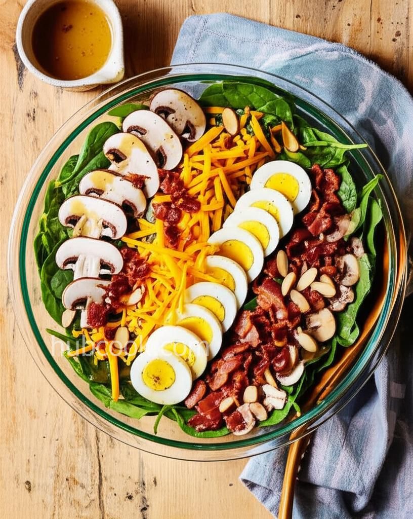 Spinach Salad with Warm Bacon Dressing