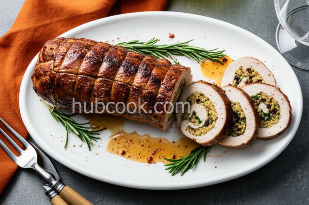 Stuffed and Rolled Pork Tenderloin