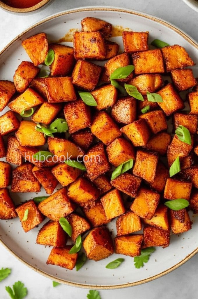 Sweet and Spicy Air Fried Sweet Potatoes