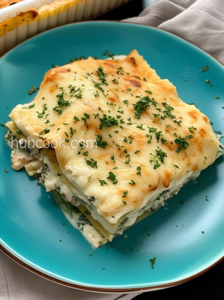 White Cheese Chicken Lasagna