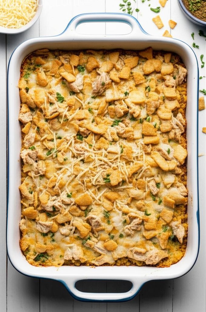Chicken Alfredo Quinoa Casserole