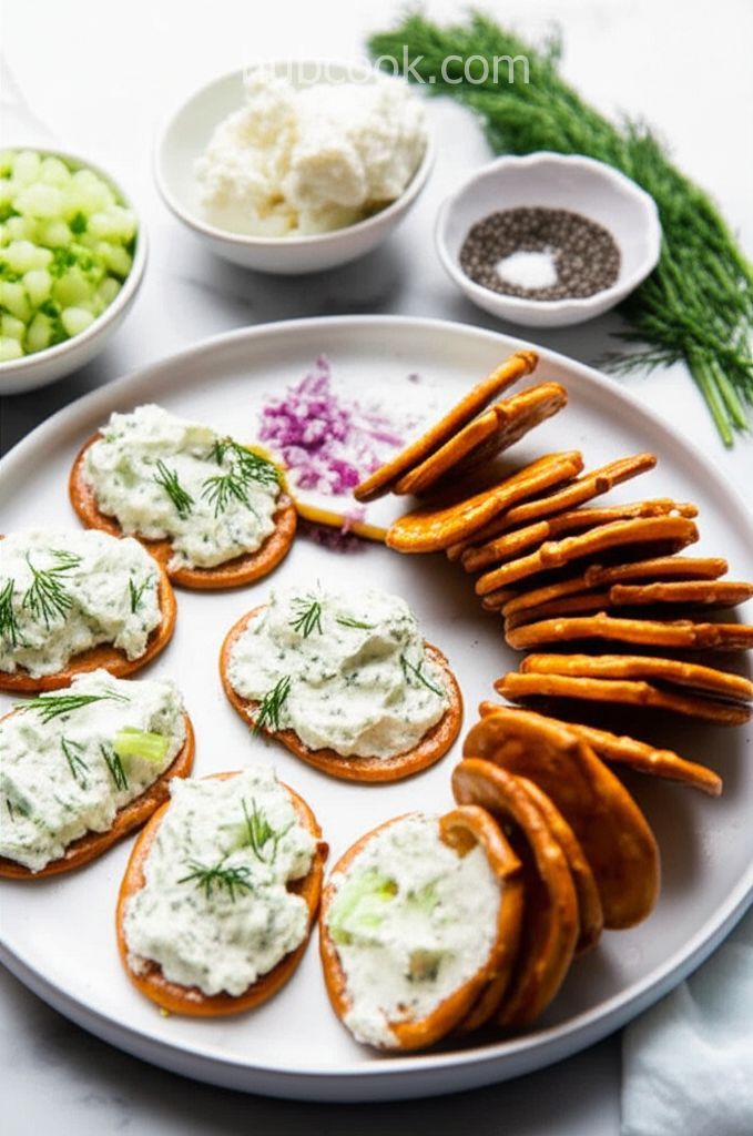 Cool and Creamy Cucumber Spread Bites