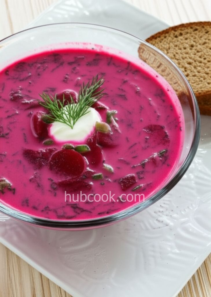Nina's Russian Cold Beet Soup (Kholdnyk)