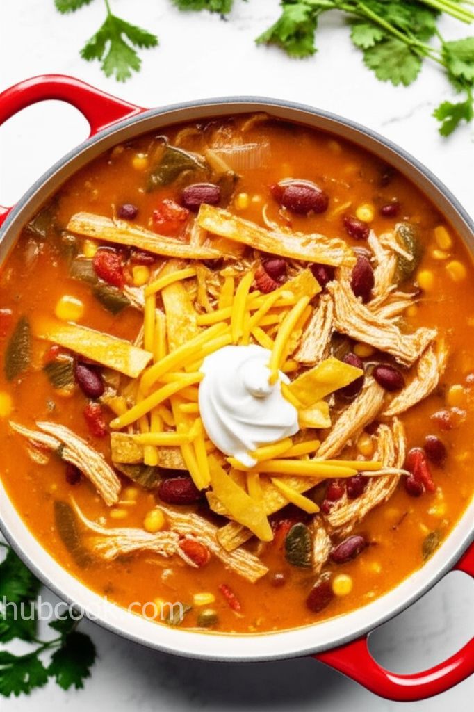 Spicy Chicken Tortilla Soup