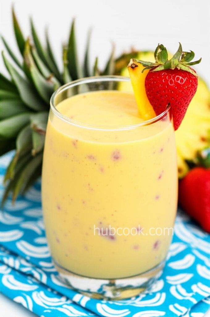 Tropical Mango-Pineapple-Berry Smoothie