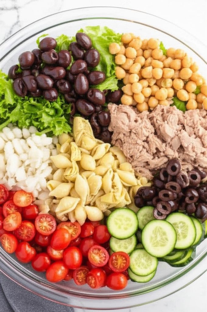 Tuna Antipasto Salad Bowl