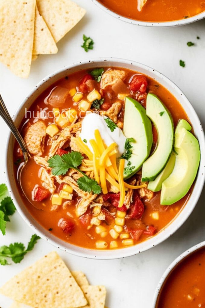 Chicken Taco Soup for Two