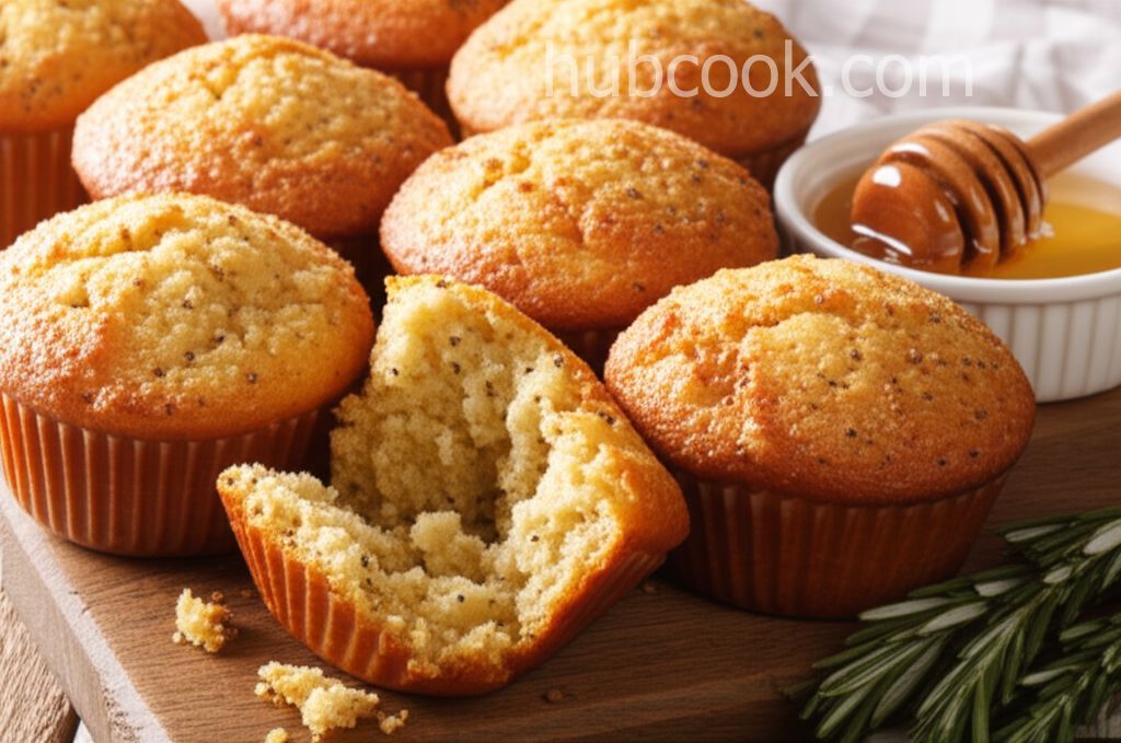 Cornmeal Millet Poppy Seed Muffins