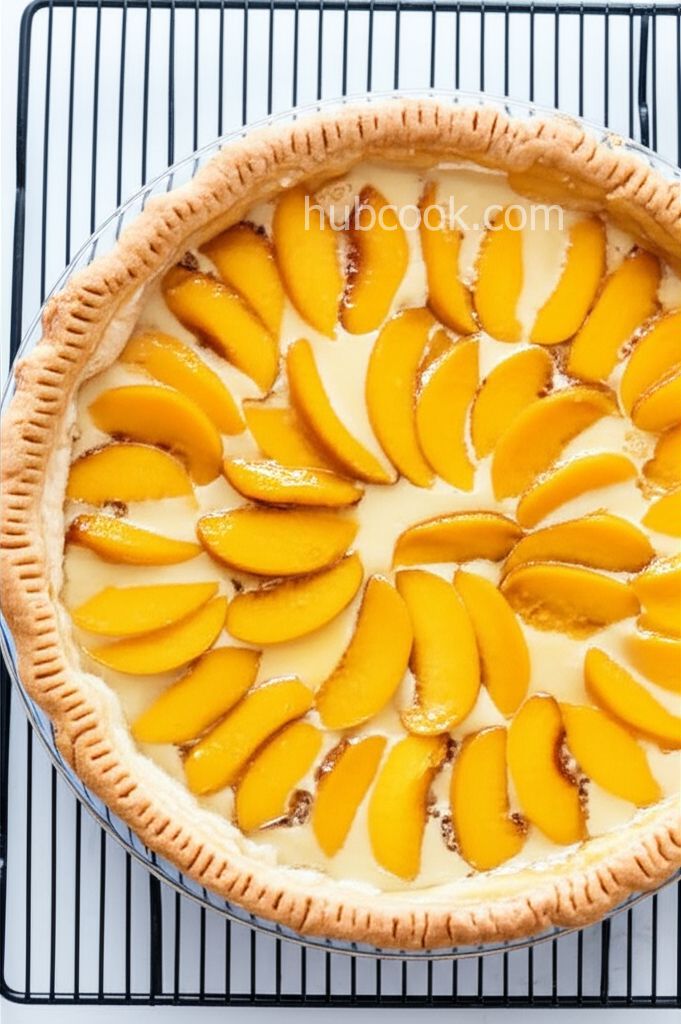 Easy French Peach Pie