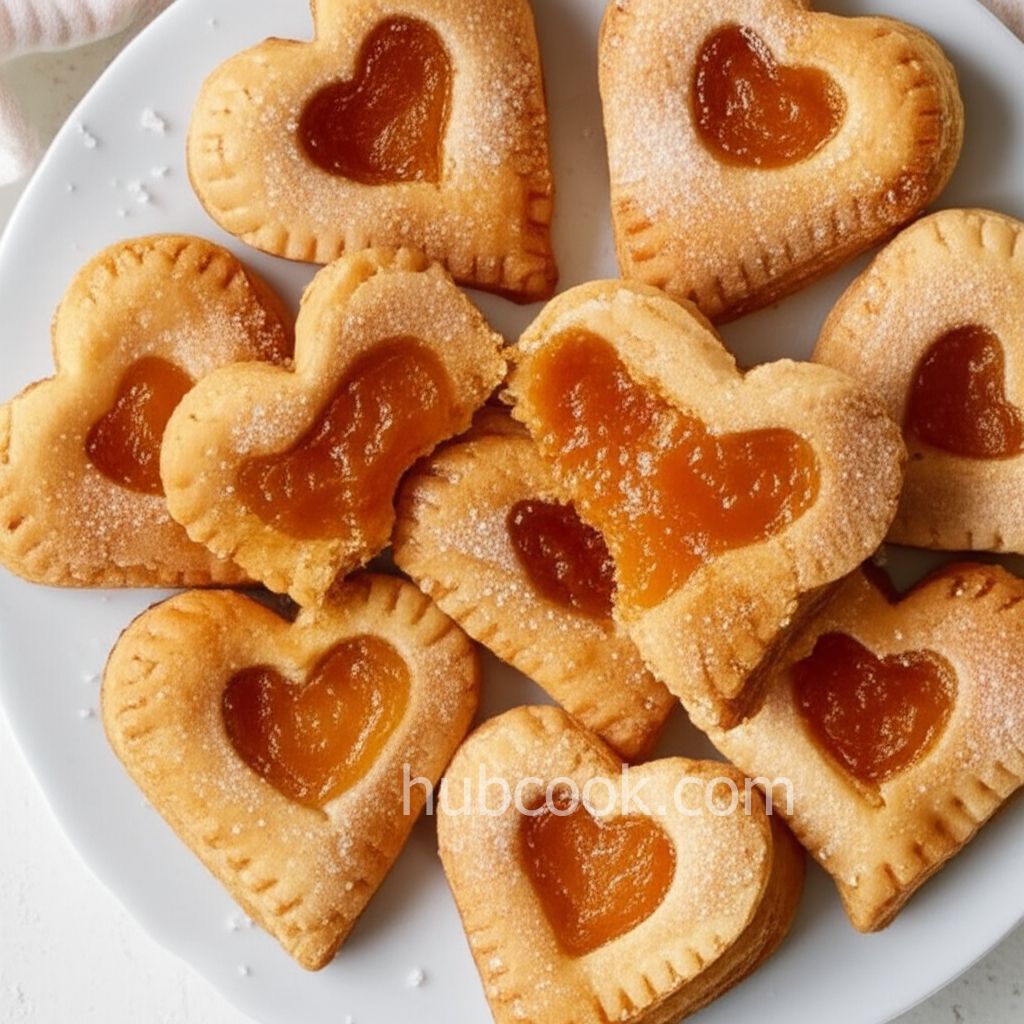 Easy Fruit-Filled Pastry Heart Cookies