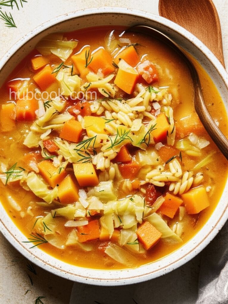 Hearty Cabbage-Rutabaga Slow Cooker Soup