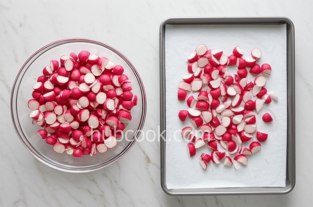 Roasted Radishes with Onions