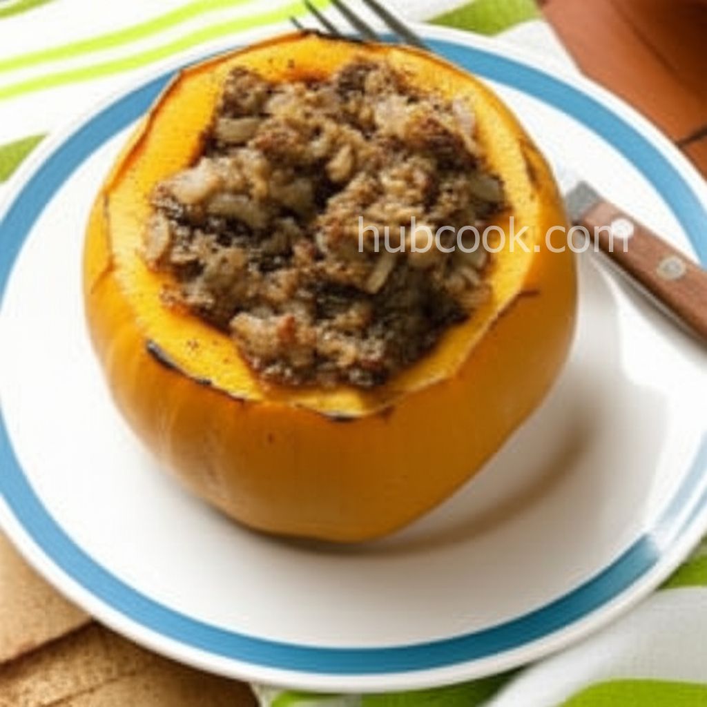 Squash Stuffed With Dates and Onion