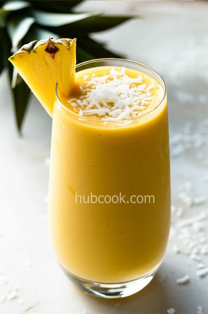 Turmeric-Pineapple-Coconut Smoothie