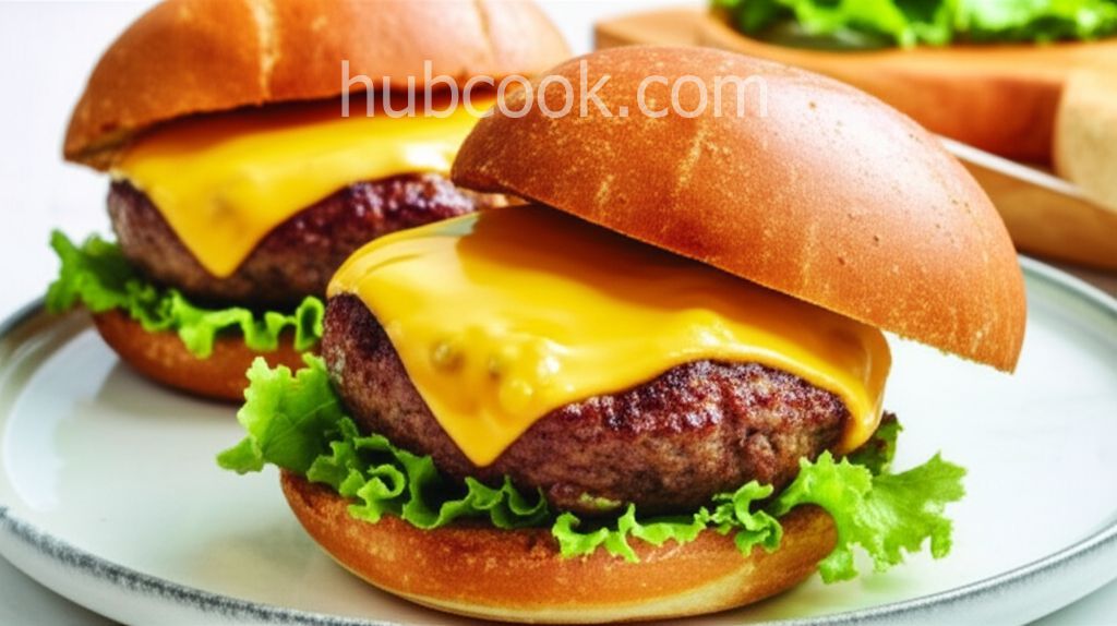 Air Fryer Cheeseburgers