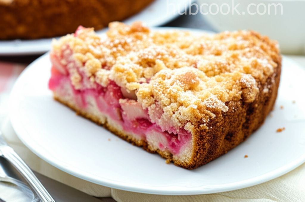 German Rhubarb Streusel Cake