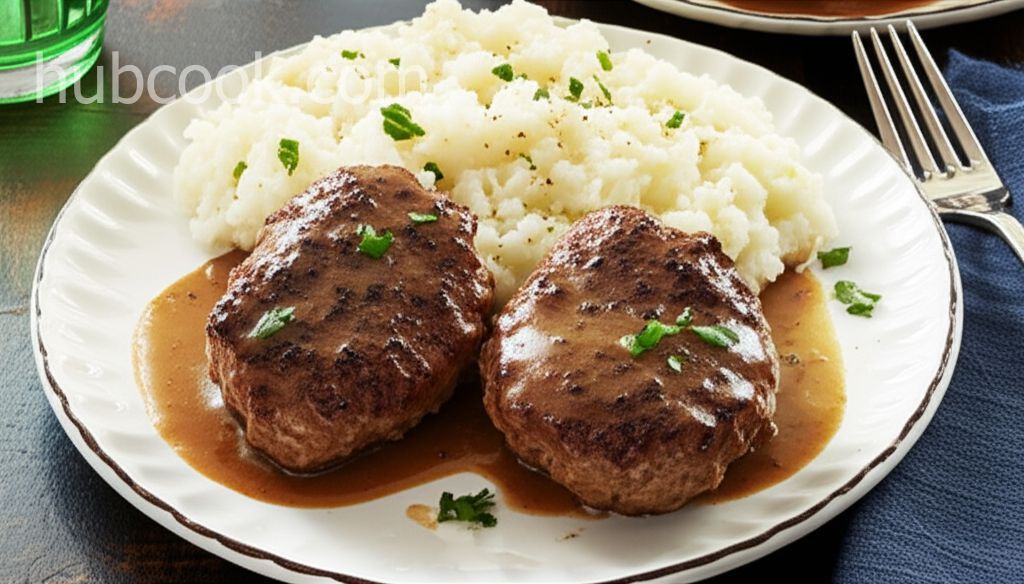 Hamburger Steak with Onions and Gravy
