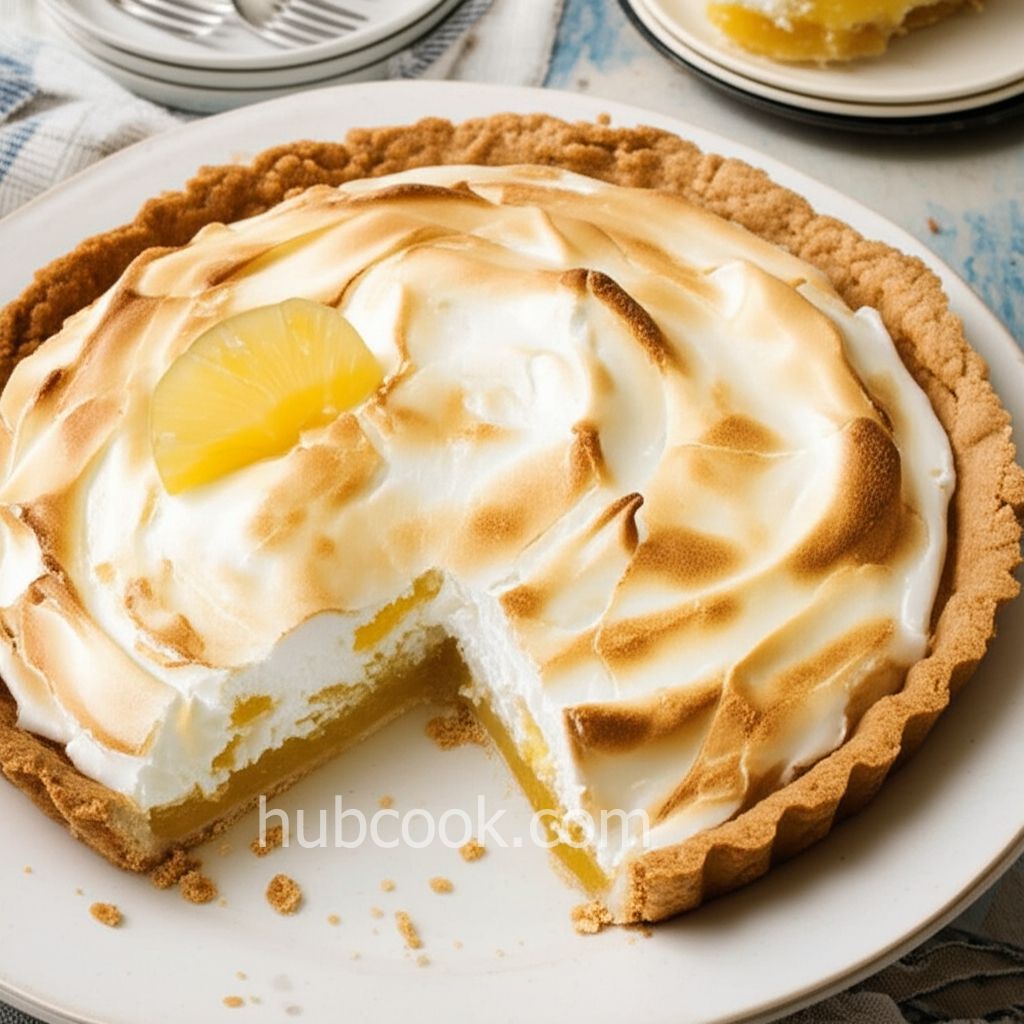 Pineapple Meringue Tart
